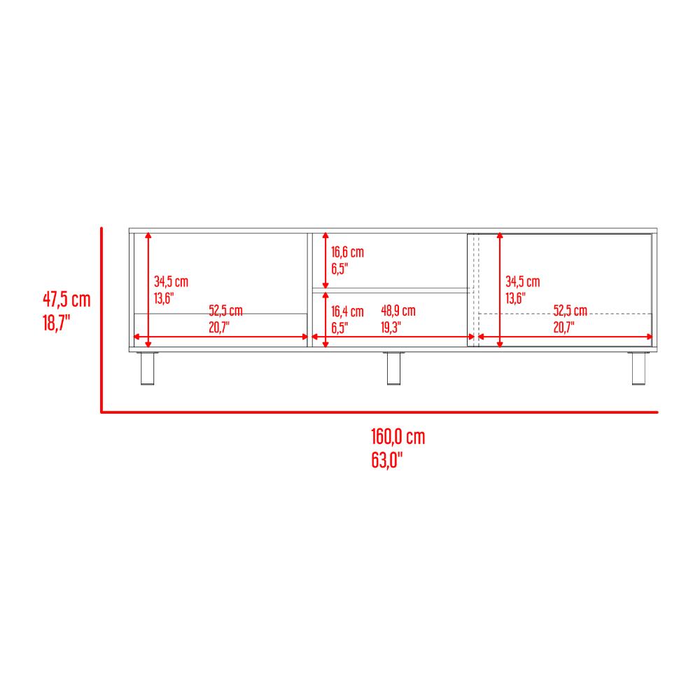 Mesa Para Tv Tunez, Nogal, Para Televisor Hasta 70 Pulgadas - vista 10