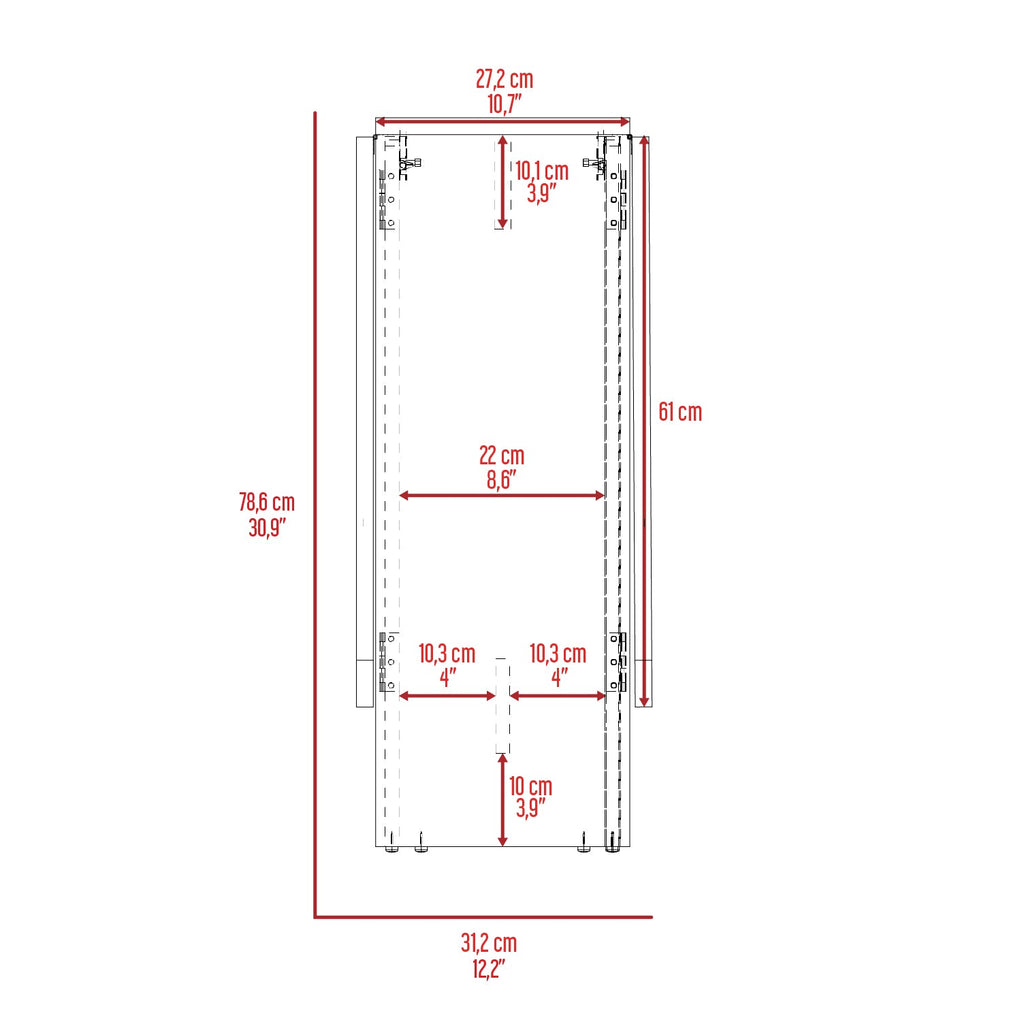 Mesa Abatible, Compact, Wengue y Macadamia, con amplio espacio para colocar objetos - vista 8