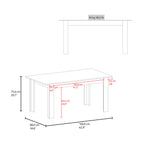 Mesa para Comedor Estrella 160, Avellana, con Espacio para Cuatro Personas, No Incluye Sillas - vista 6