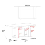 Mesa para Comedor Volder 160, Avellana, con Amplia Superficie, No Incluye Sillas - vista 6