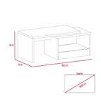 Mesa de Centro Wesley, Wengue y Cobre, con Amplio Espacio Ideal Para Ubicar Decoraciones - vista 10