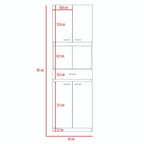 Módulo Microondas Ankara, Blanco, con Cuatro Puertas Abatibles y Amplio Espacio Para Almacenamiento - vista 15