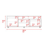 Rack Tv Pino, Fresno Europeo, Para Televisor Hasta 65 Pulgadas - vista 8