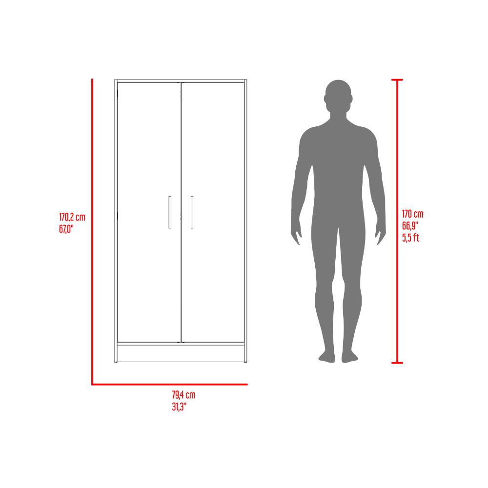 Combo para Habitación Sofi, Fresno Europeo y Blanco, incluye Closet -Organizador y Mesa de Noche - vista 6