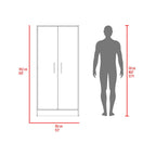 Combo para Habitación Sofi, Fresno Europeo y Blanco, incluye Closet -Organizador y Mesa de Noche - vista 6