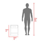 Combo para Habitación Sofi, Fresno Europeo y Blanco, incluye Closet -Organizador y Mesa de Noche - vista 8