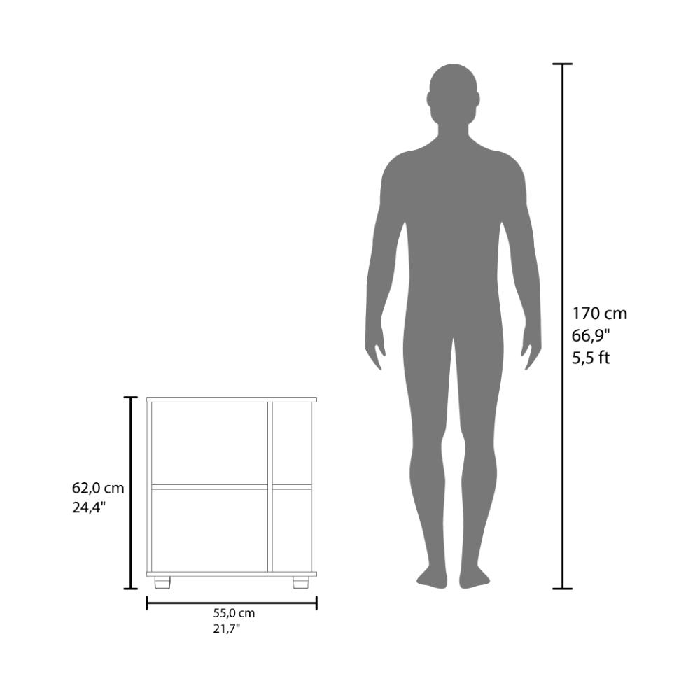 Mueble Para Lavamanos Pascuale Una Puerta, Wengue Y Fresno - vista 8
