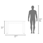 Mesa para Comedor Estrella 120, Avellana, con Espacio para Cuatro Personas, No Incluye Sillas - vista 7