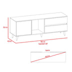 Mesa Para Tv Bored, Beige y Blanco, con Espacio Para Televisor de Hasta 60 Pulgadas - vista 11