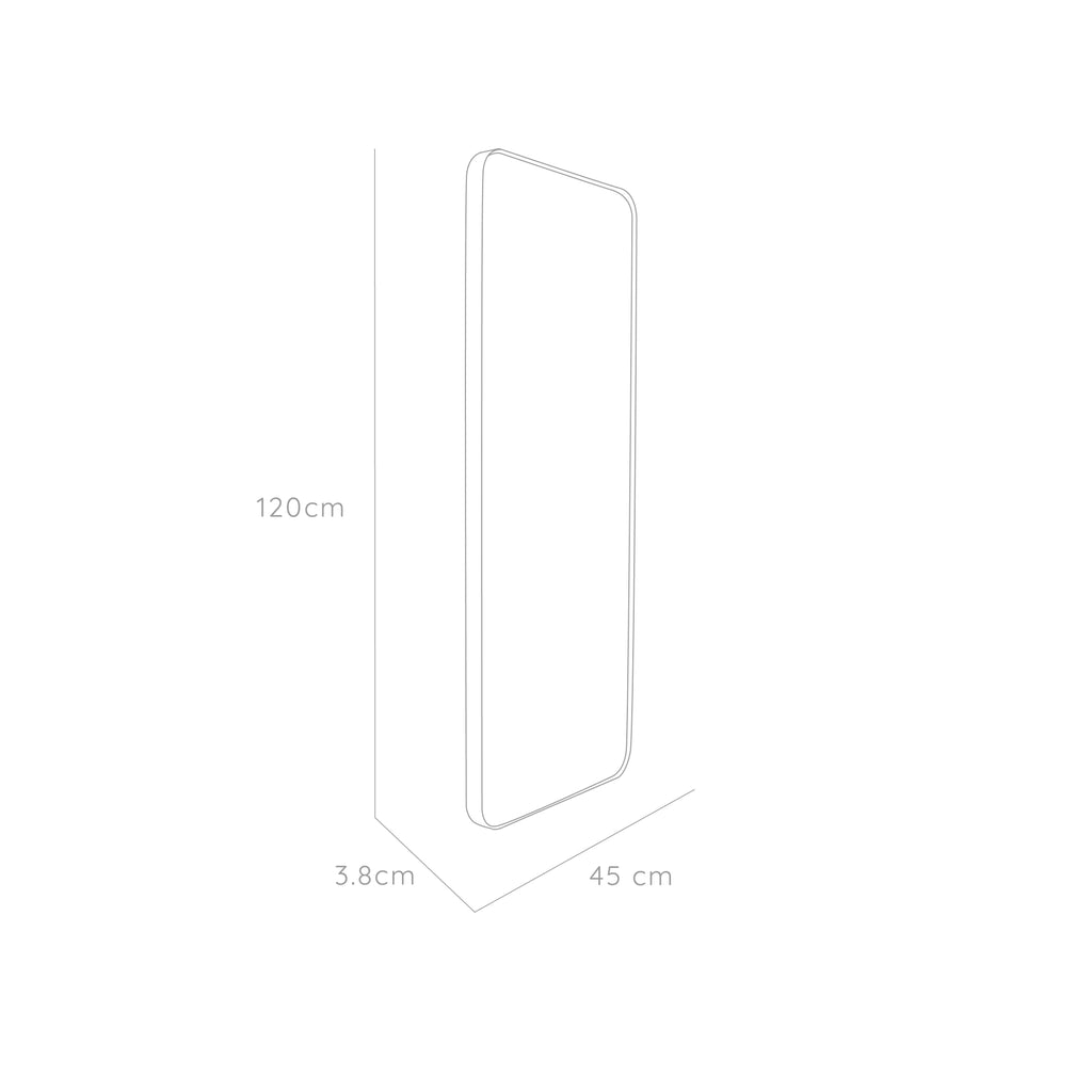 Espejo Rectangular Sussy Marco Metalico Dorado - vista 5