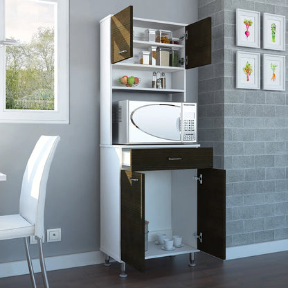 Mueble De Cocina Kitchen 60 - Blanco / Wengue