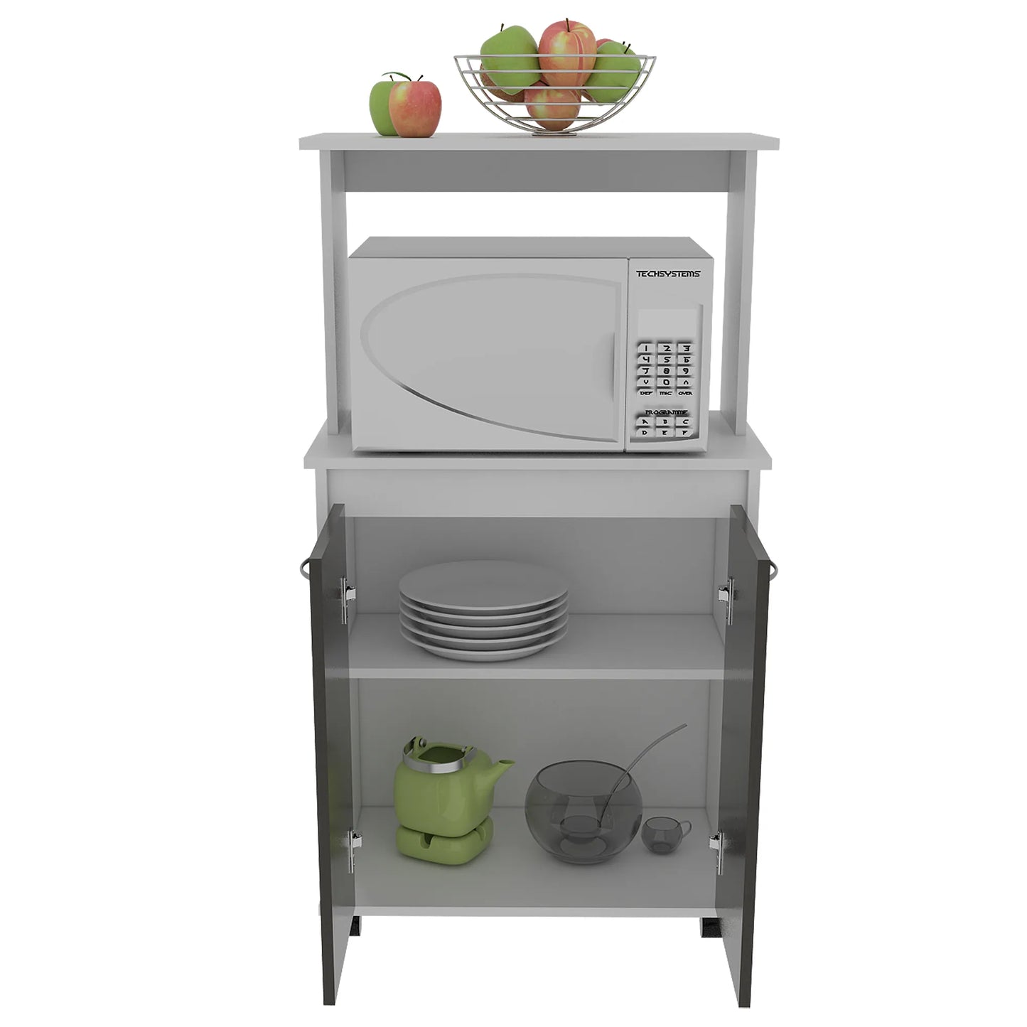 Mueble De Cocina Kitchen 36 - Blanco / Wengue