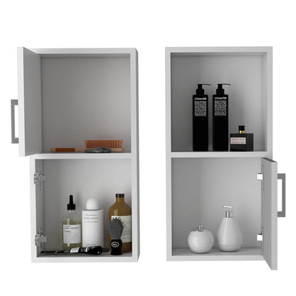 Muebles Auxiliares De Muro Bath X2 - 2 Puertas - Blanco