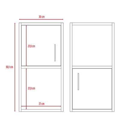 Muebles Auxiliares De Muro Bath X2 - 2 Puertas - Blanco