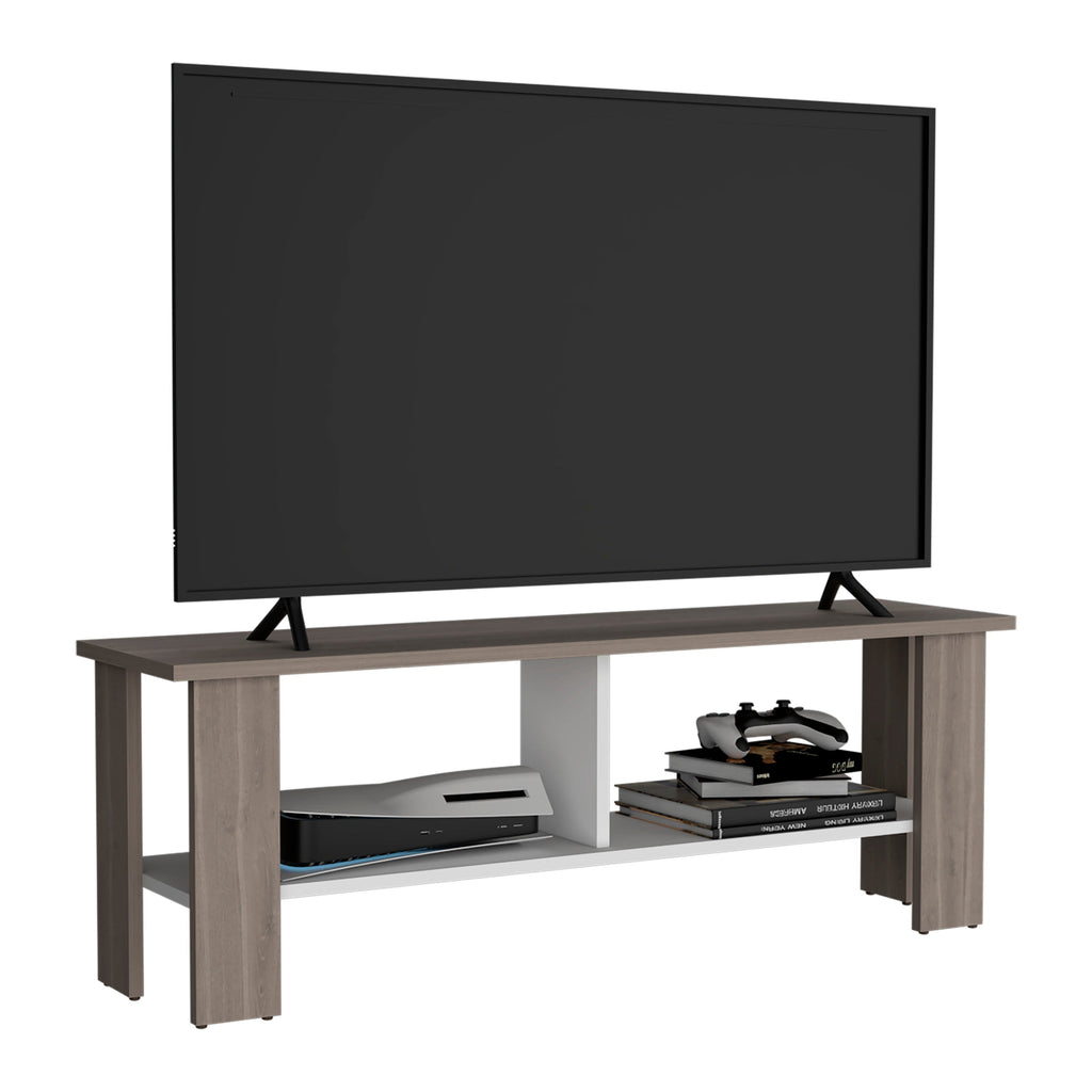 Rack Tv, Bardolino Y Blanco, Con Capacidad Para Televisor De 50 Pulgadas - vista 3