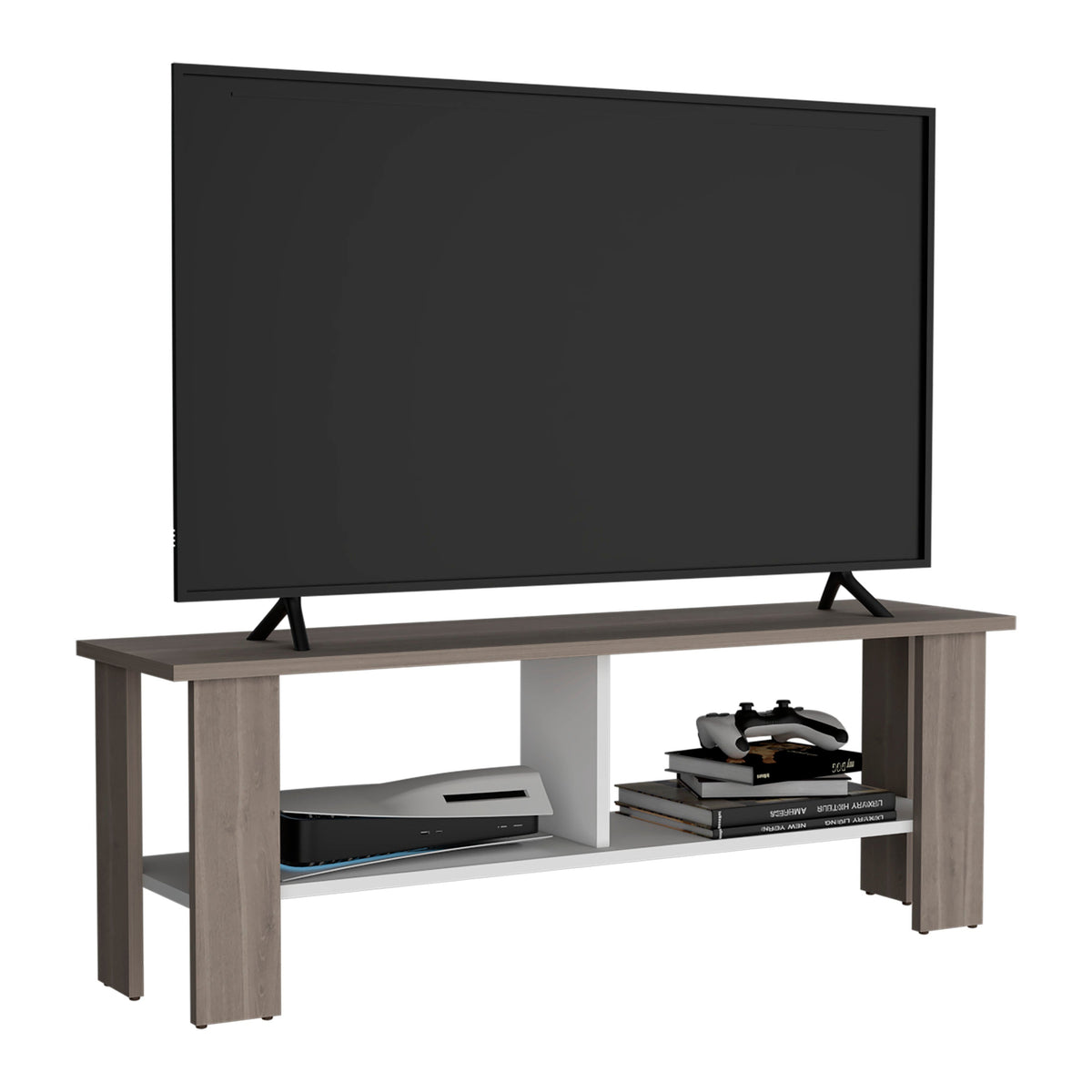 Rack Tv, Bardolino Y Blanco, Con Capacidad Para Televisor De 50 Pulgadas - vista 3