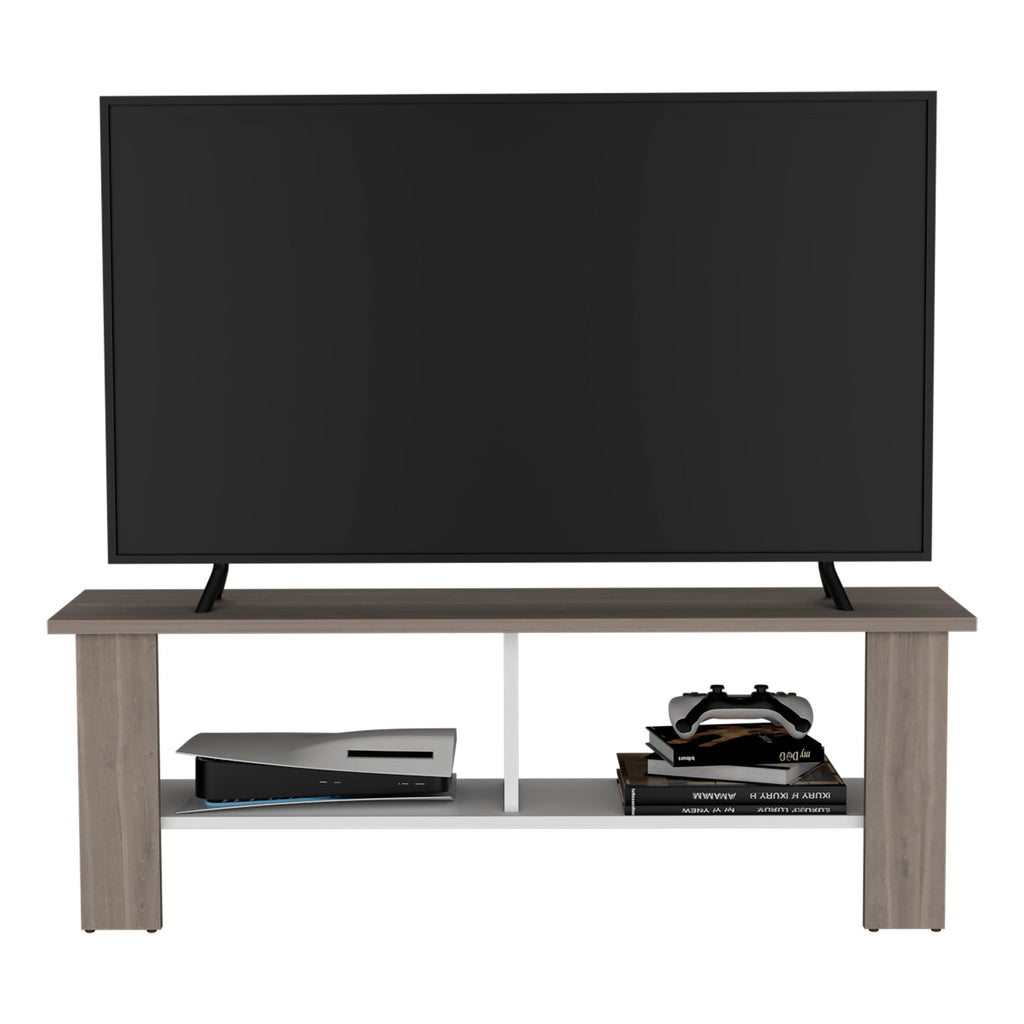 Rack Tv, Bardolino Y Blanco, Con Capacidad Para Televisor De 50 Pulgadas - vista 1