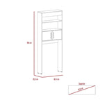 Optimizador Wc Bath Bi-Color 2 Puertas - Blanco / Duna