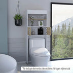 Optimizador Wc Bath Bi-Color 2 Puertas - Blanco / Duna