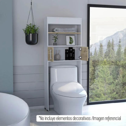 Optimizador Wc Bath Bi-Color 2 Puertas - Blanco / Duna