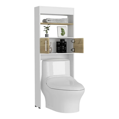 Optimizador Wc Bath Bi-Color 2 Puertas - Blanco / Duna
