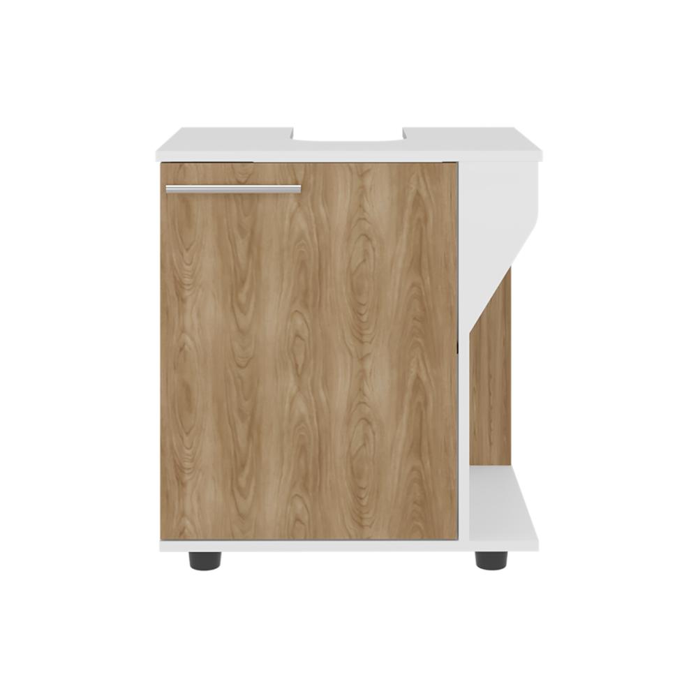 Mueble Para Lavamanos Phillips Una Puerta,  Blanco Y Fresno - vista 6