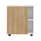Mueble Para Lavamanos Pascuale Una Puerta, Blanco Y Fresno - vista 7