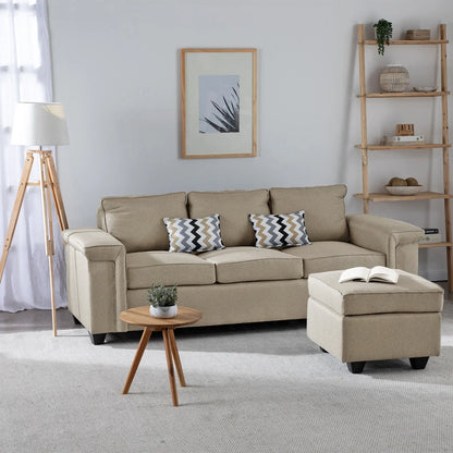 Mons Sofá 3C Sicilia + 1 Pouf