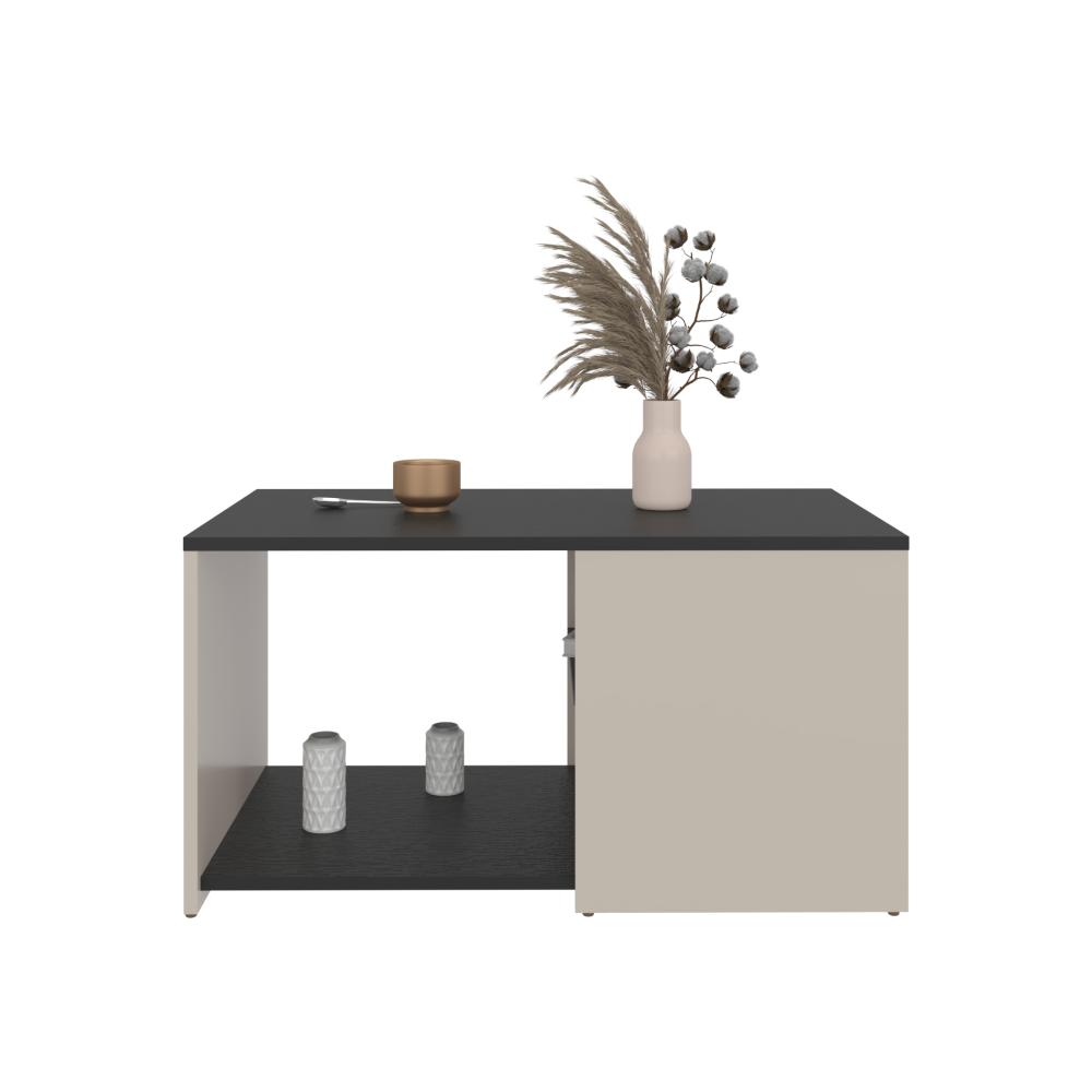 Mesa de Centro Ade, Capri y Wengue, con espacio para objetos decorativos - vista 3