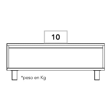Mesa Funcional 5G-2 - Coñac / Wengue