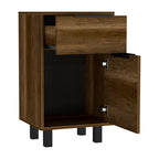 Velador Kaia Z-41 1 Cajon / 1 Puerta - Caramelo / Wengue