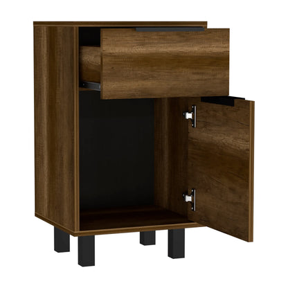 Velador Kaia Z-41 1 Cajon / 1 Puerta - Caramelo / Wengue