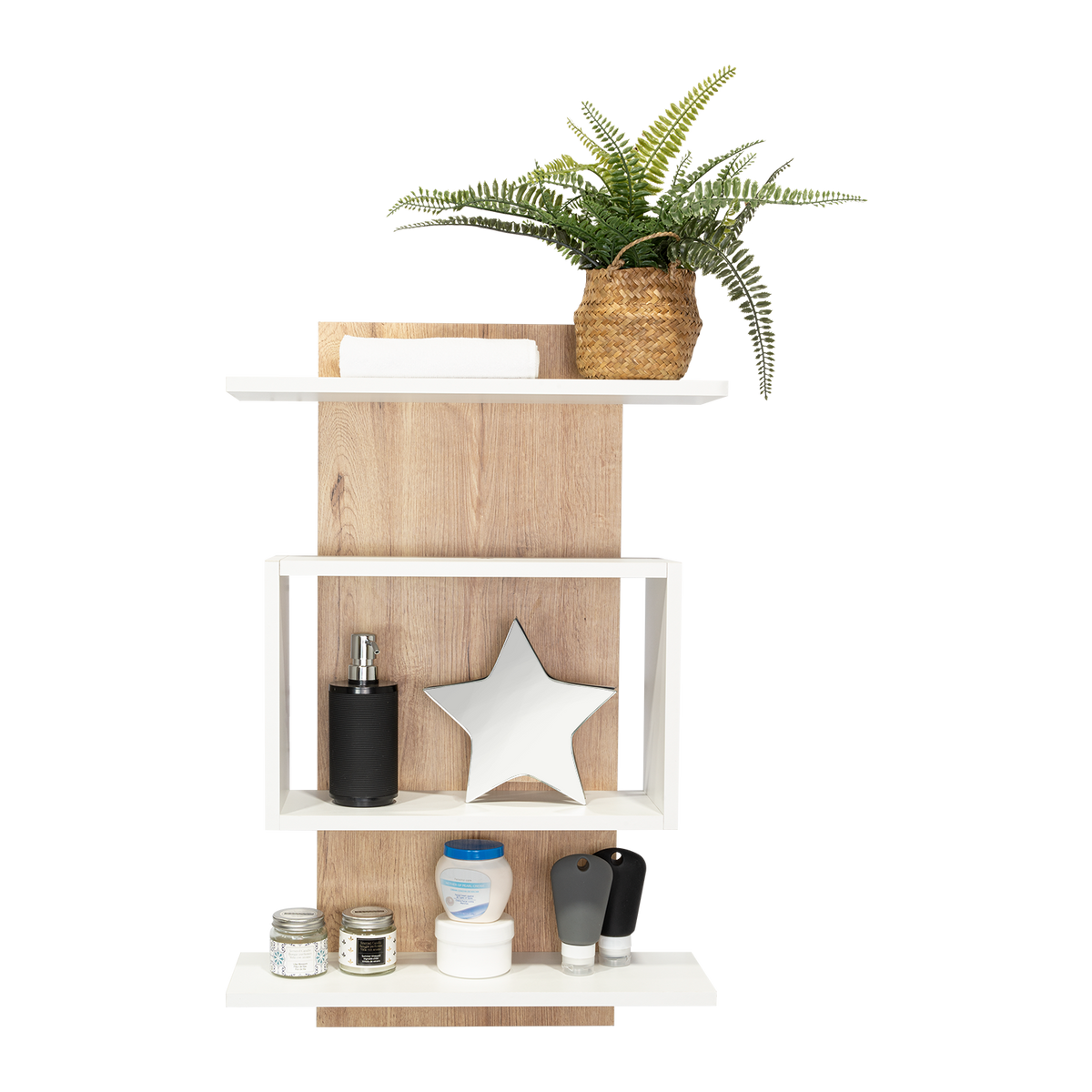Mueble Organizador Baño Massana Duna Y Blanco - vista 3