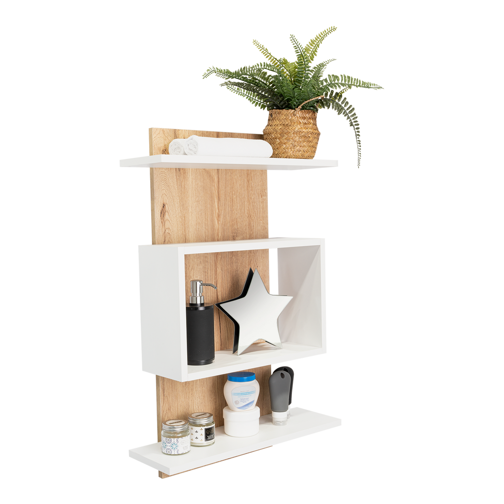 Mueble Organizador Baño Massana Duna Y Blanco - vista 2