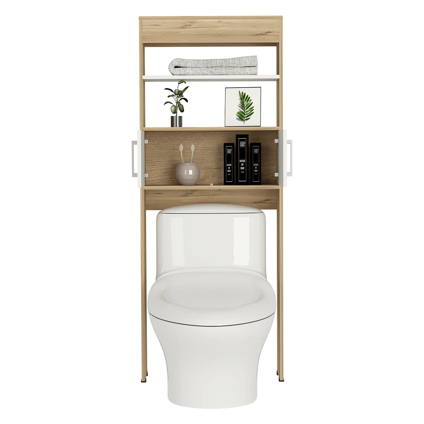 Optimizador Wc Bath Bi-Color 2 Puertas - Duna / Blanco