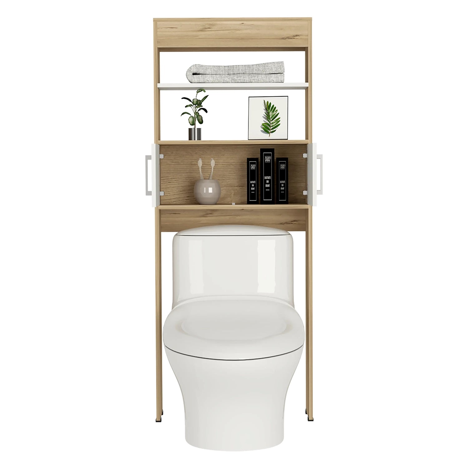 Optimizador Wc Bath Bi-Color 2 Puertas - Duna / Blanco