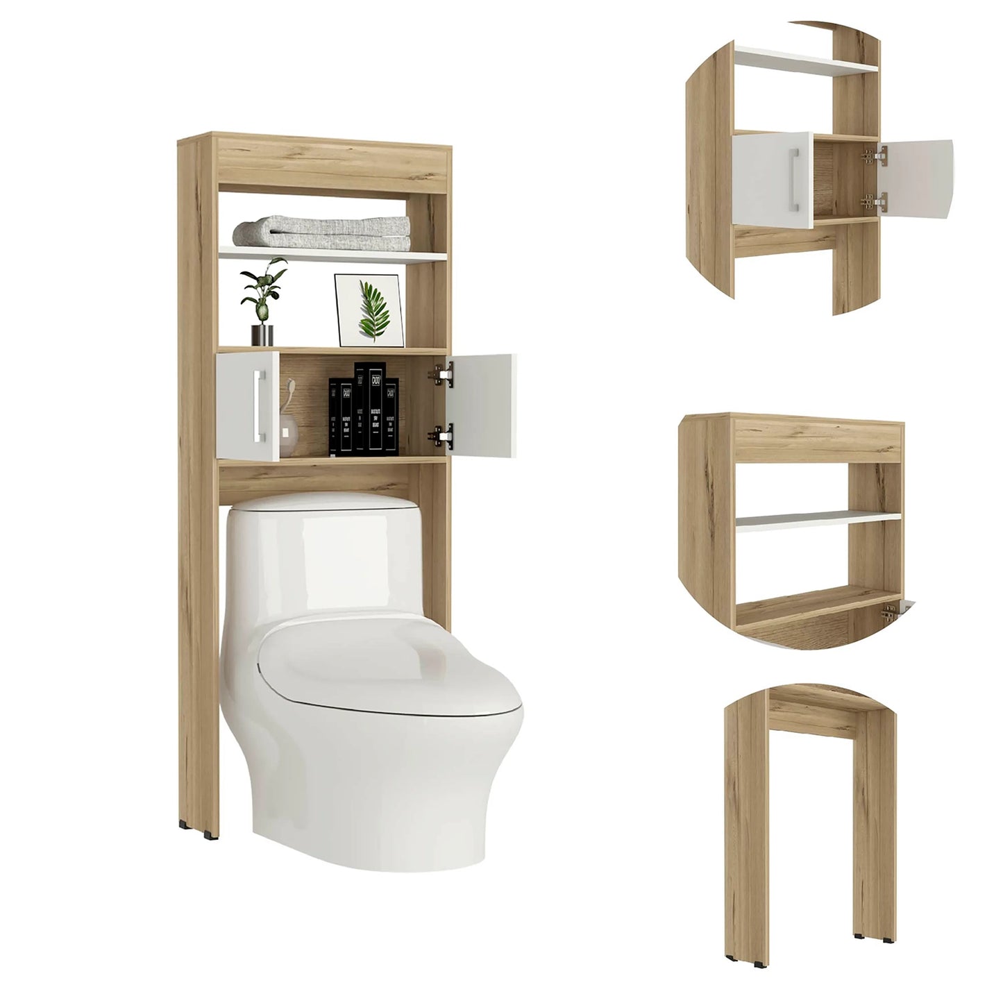 Optimizador Wc Bath Bi-Color 2 Puertas - Duna / Blanco