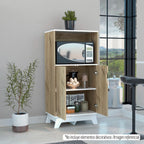 Mueble de Microondas Bajo BI Color, con dos puertas batientes y espacio para horno microondas - vista 3