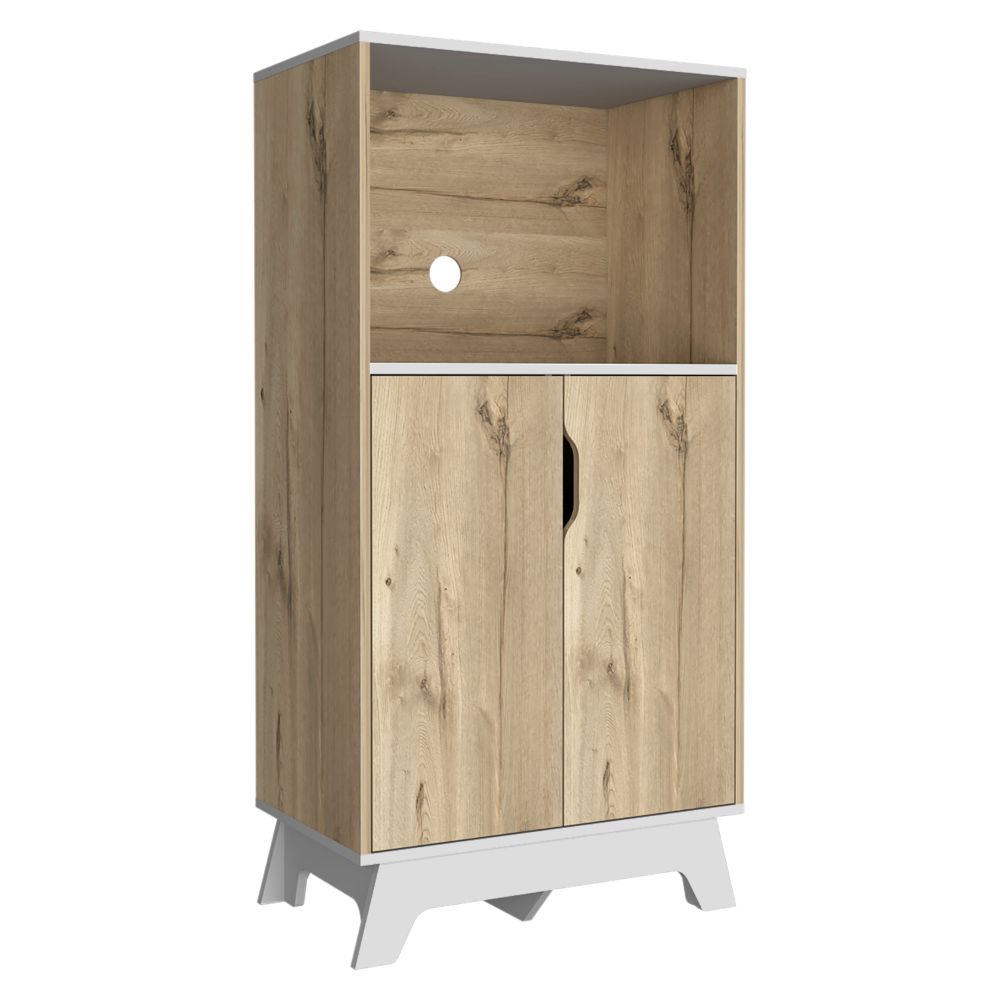 Mueble de Microondas Bajo BI Color, con dos puertas batientes y espacio para horno microondas - vista 5