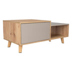 Mesa de Centro Trueno, Café Claro y Cocoa, con Amplio Espacio Ideal Para Ubicar Decoraciones - vista 9
