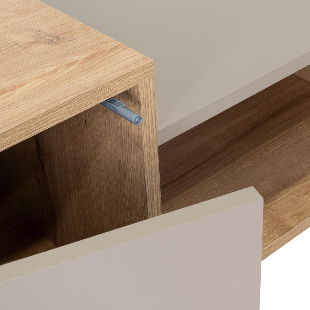 Mesa de Centro Trueno, Café Claro y Cocoa, con Amplio Espacio Ideal Para Ubicar Decoraciones - vista 15