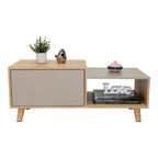 Mesa de Centro Trueno, Café Claro y Cocoa, con Amplio Espacio Ideal Para Ubicar Decoraciones - vista 4