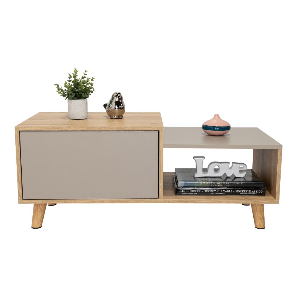 Mesa de Centro Trueno, Café Claro y Cocoa, con Amplio Espacio Ideal Para Ubicar Decoraciones - vista 4