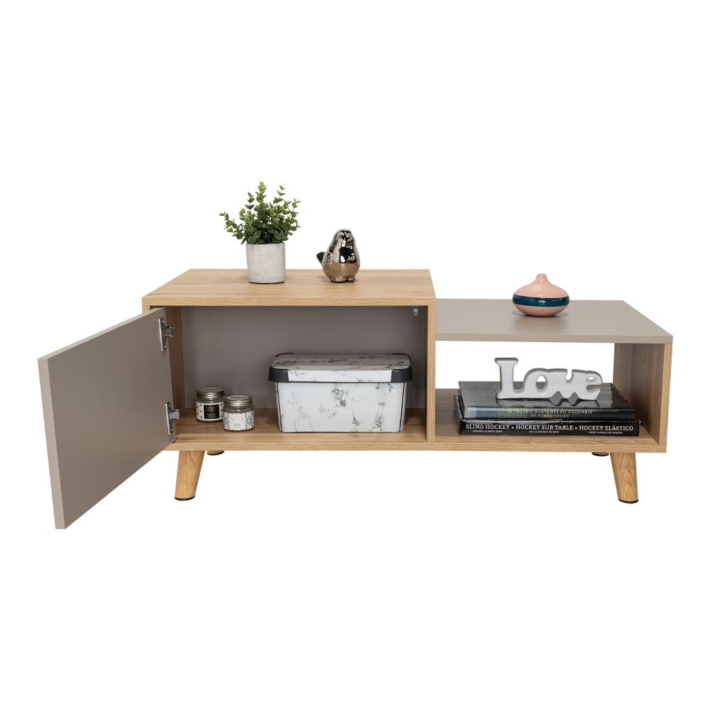 Mesa de Centro Trueno, Café Claro y Cocoa, con Amplio Espacio Ideal Para Ubicar Decoraciones - vista 5