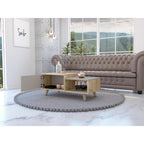 Mesa de Centro Trueno, Café Claro y Cocoa, con Amplio Espacio Ideal Para Ubicar Decoraciones - vista 8