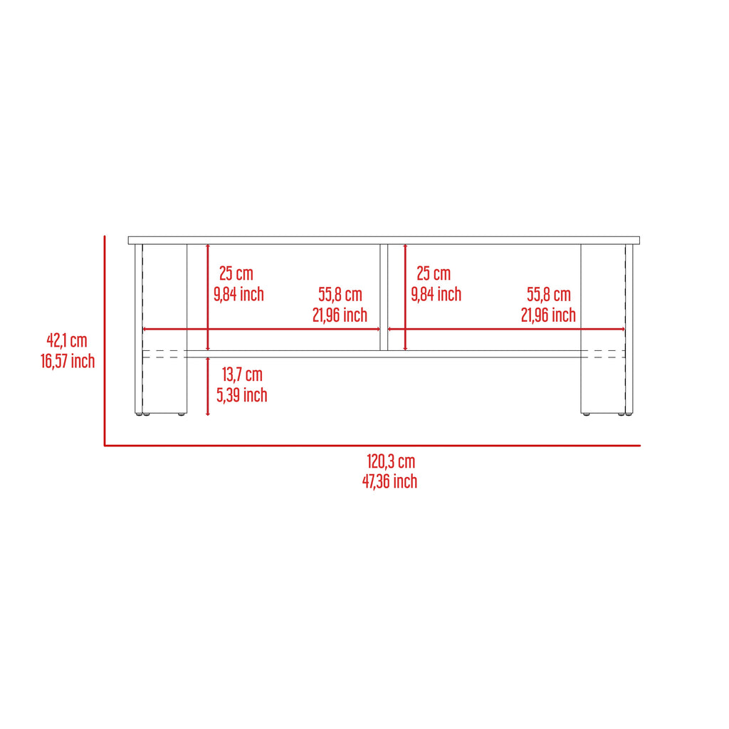 Rack Tv, Milan Y Blanco, Con Capacidad Para Televisor De 50 Pulgadas - vista 6