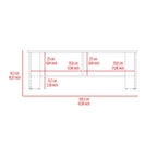 Rack Tv, Milan Y Blanco, Con Capacidad Para Televisor De 50 Pulgadas - vista 6