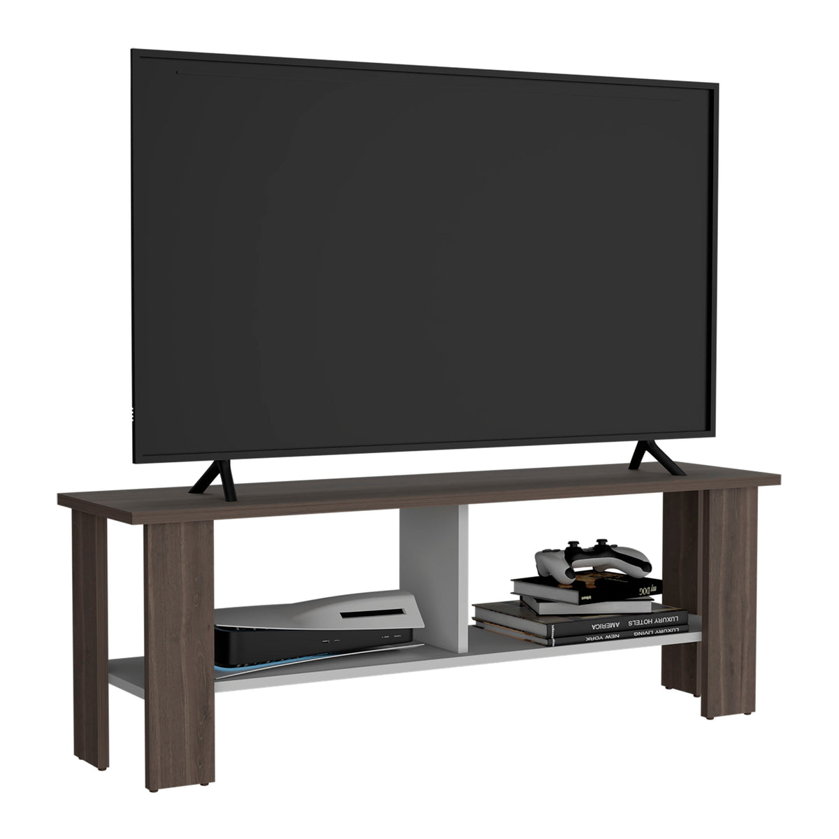 Rack Tv, Milan Y Blanco, Con Capacidad Para Televisor De 50 Pulgadas - vista 1