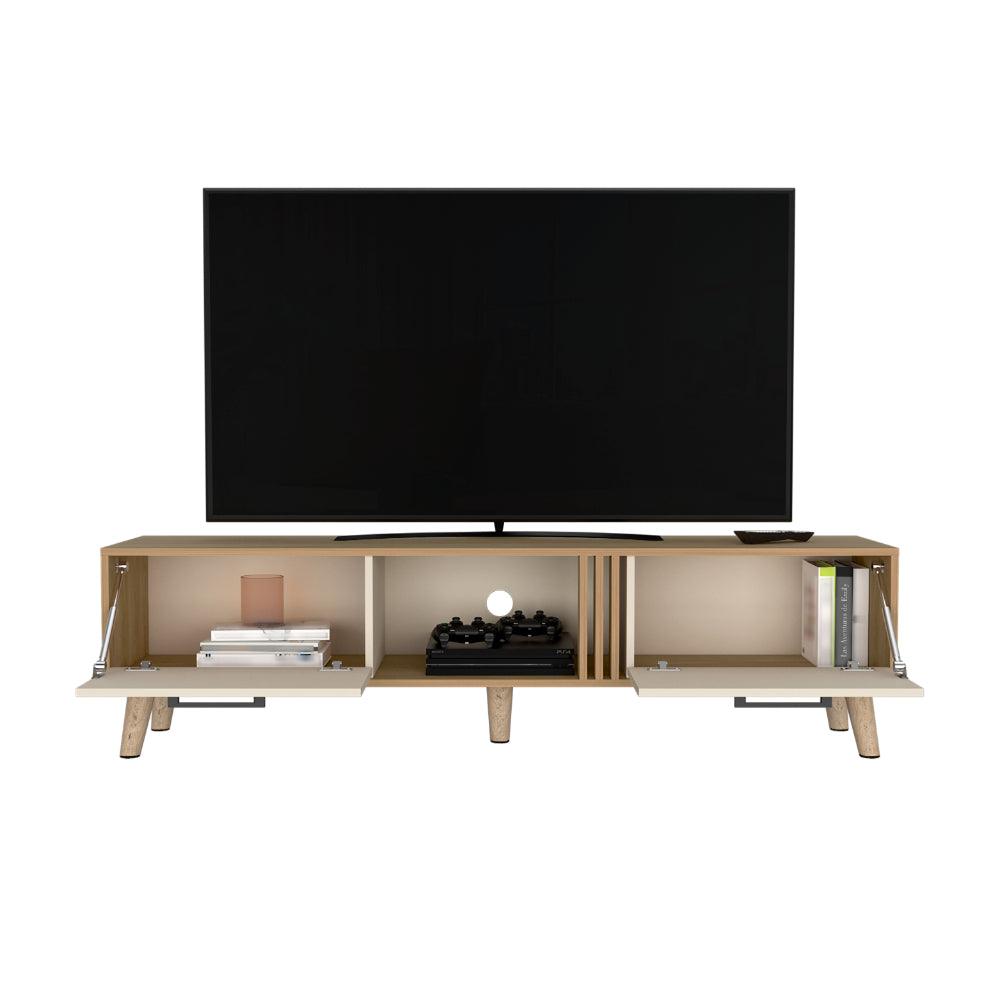 Rack Tv 65" Vance Dos Puertas, Color Fresno Y Capri - vista 4