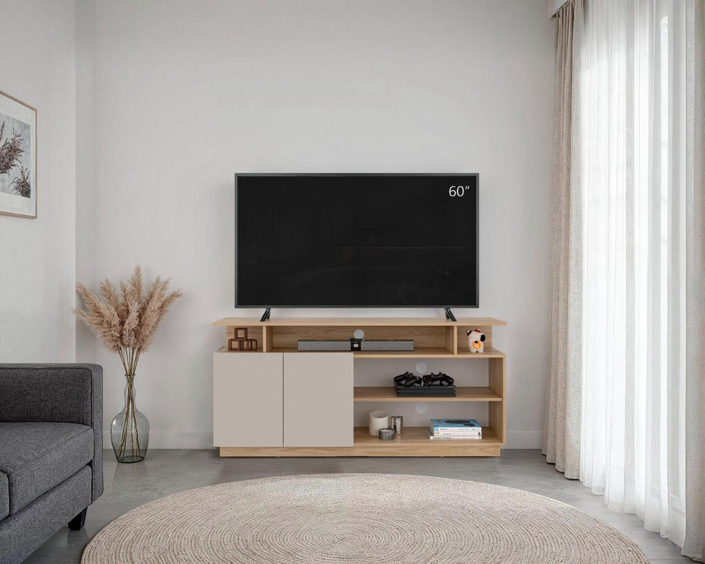 Rack Para Tv Hope , Fresno Europeo y Capri, con espacio para TV de 65" - vista 1